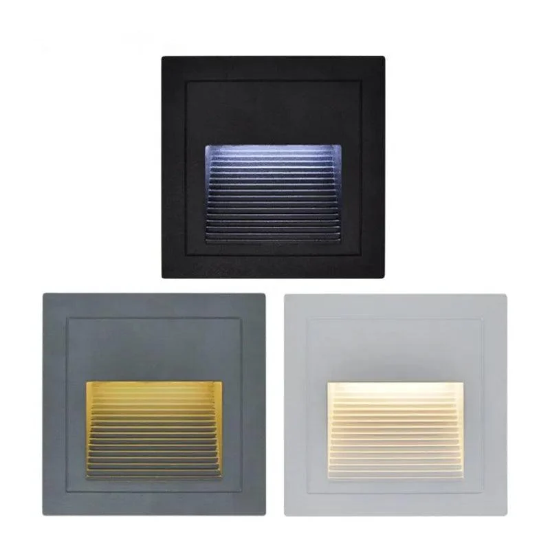 Led Wall Lamp Recessed Stair Light Indoor Outdoor Decoration Step Light Ladder Stairway Night Light Corridor D87a27eb 6393 462d 83be 5d3acab54aa2