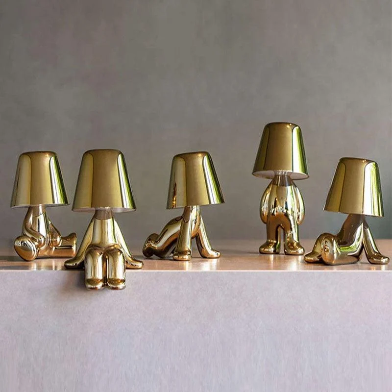 LED Little Golden Man Table Lamp -