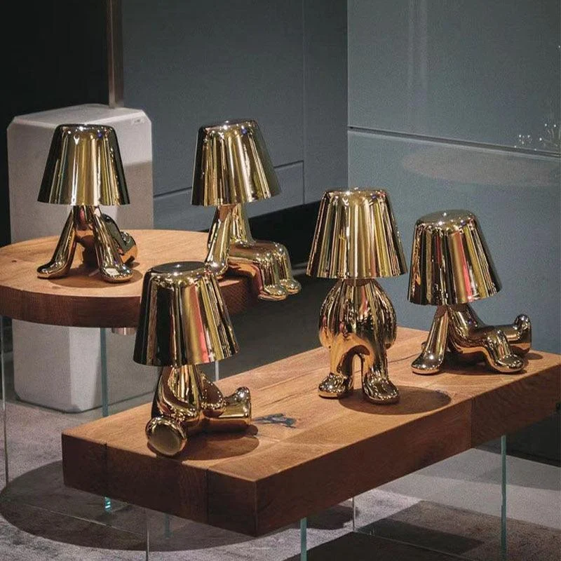 LED Little Golden Man Table Lamp -