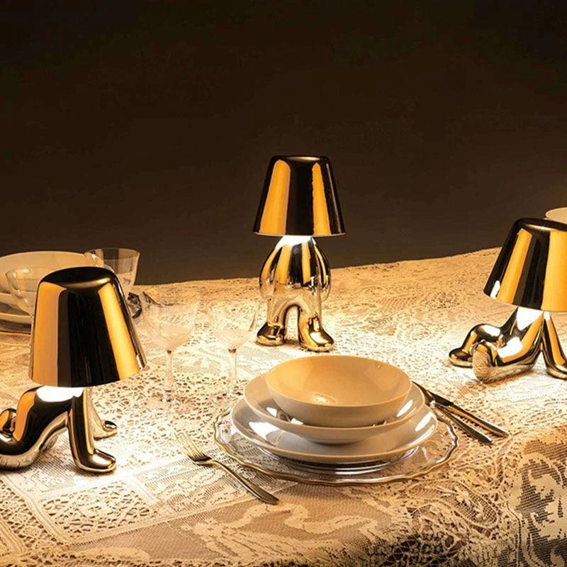 LED Little Golden Man Table Lamp -