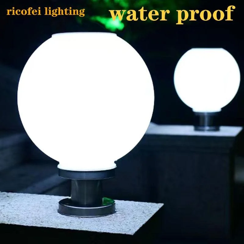 LED_Round_Ball_Stainless_Steel_Solar_Powered_Lamp_Outdoor_IP65_Waterproof_-_-_tag1_-4296329 LED Round Ball Stainless Steel Solar Powered Lamp Outdoor IP65 Waterproof - - #tag1#