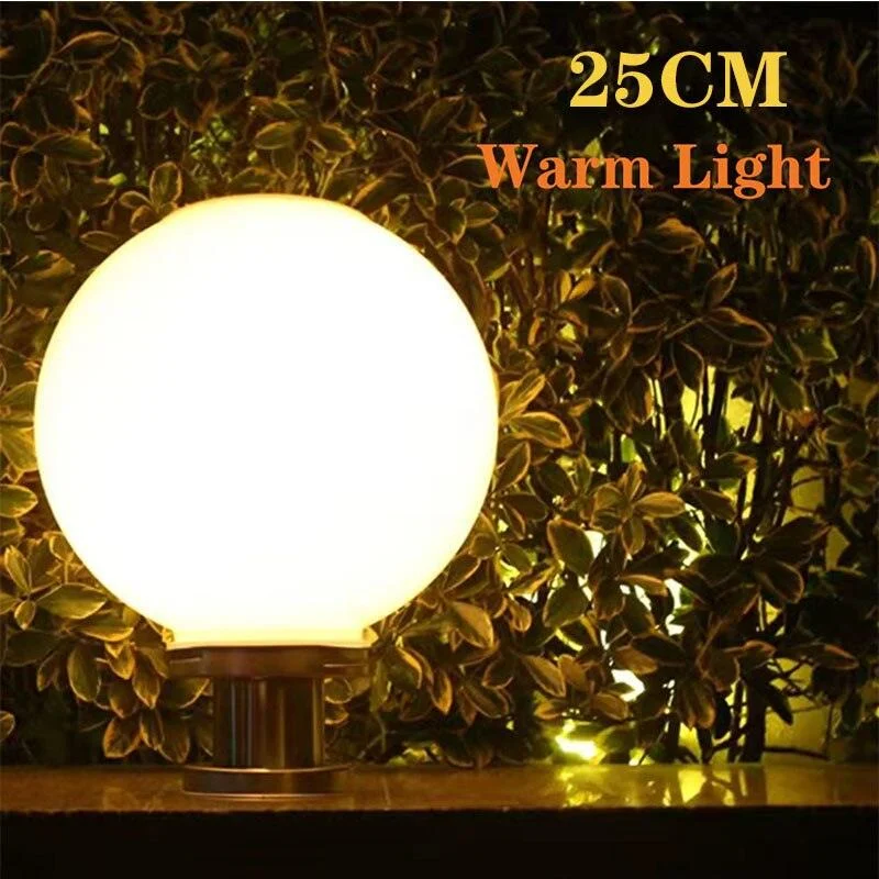LED_Round_Ball_Stainless_Steel_Solar_Powered_Lamp_Outdoor_IP65_Waterproof_-_-_tag1_-4296442 LED Round Ball Stainless Steel Solar Powered Lamp Outdoor IP65 Waterproof - - #tag1#