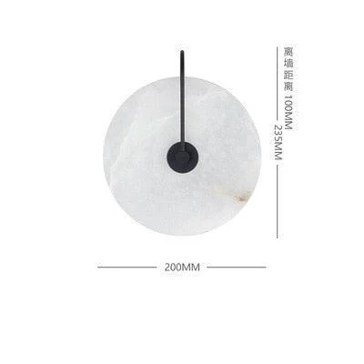 Lalula - Marble Circular Wall Lamp - - #tag1#