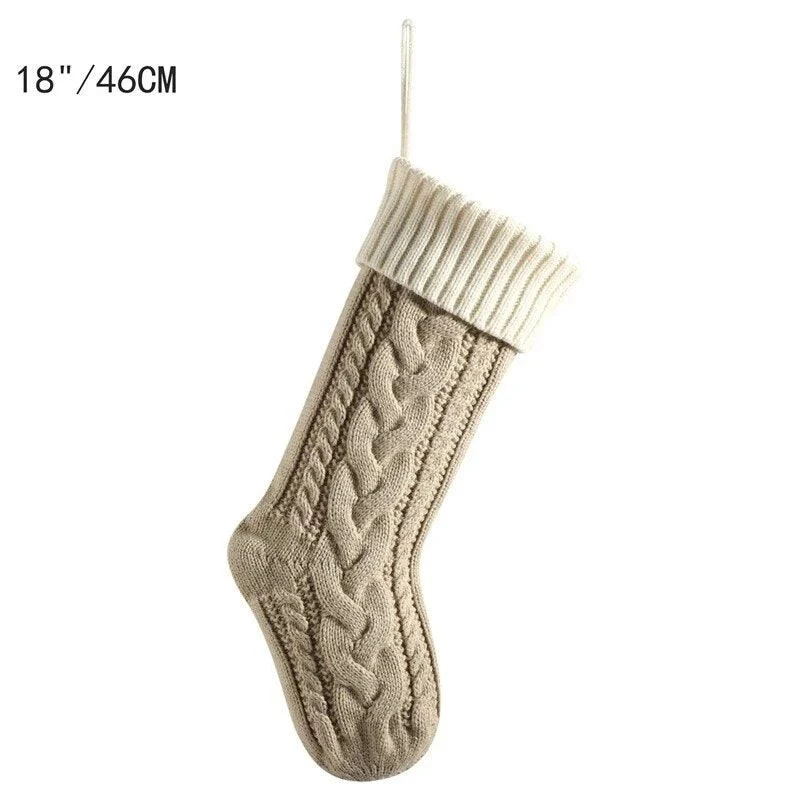 Large-Cable-Knitted-Christmas-Stocking-13-Colours-Lilly-Lula-3074 Large Cable Knitted Christmas Stocking 13 Colours Lilly Lula 3074