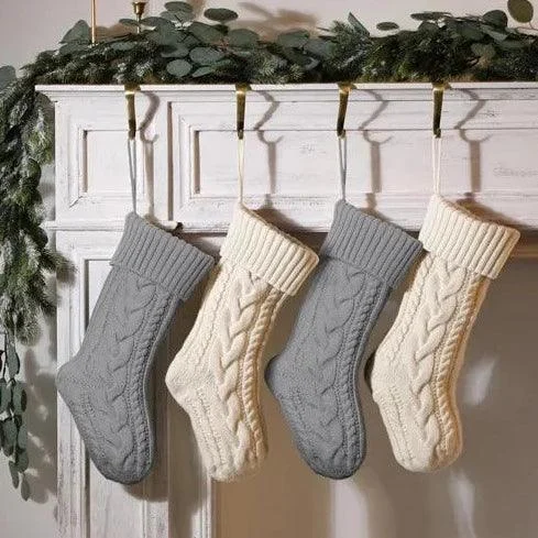 Large-Cable-Knitted-Christmas-Stocking-13-Colours-Lilly-Lula-3808 Large Cable Knitted Christmas Stocking 13 Colours Lilly Lula 3808