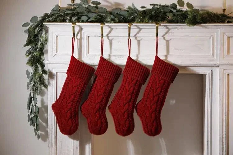 Large-Cable-Knitted-Christmas-Stocking-13-Colours-Lilly-Lula-7425 Large Cable Knitted Christmas Stocking 13 Colours Lilly Lula 7425