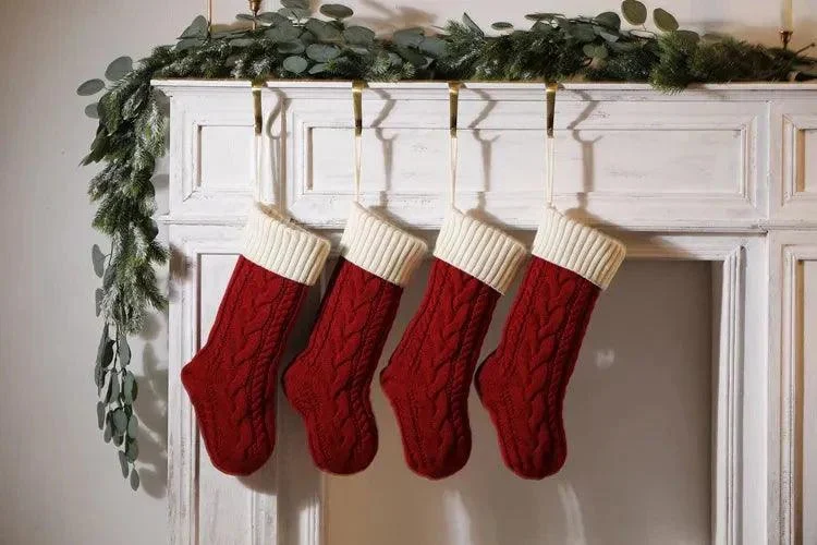 Large-Cable-Knitted-Christmas-Stocking-13-Colours-Lilly-Lula-8916 Large Cable Knitted Christmas Stocking 13 Colours Lilly Lula 8916