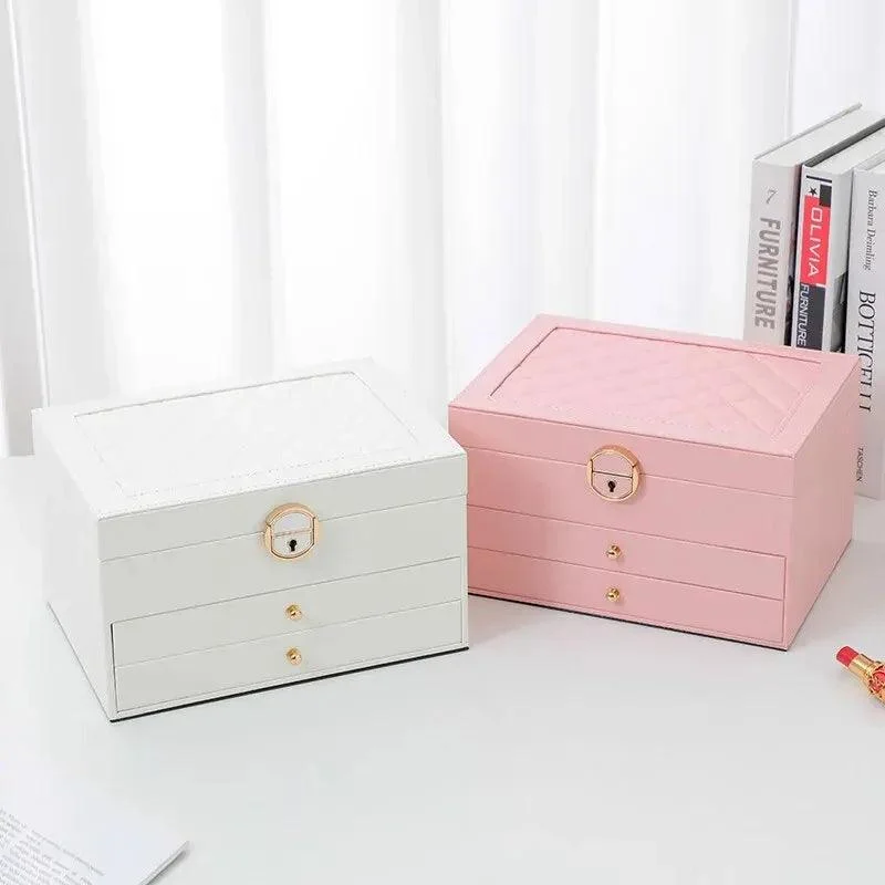 Large Jewelry Storage Box Multi Layer Organizer For Jewelry Necklace Earring Leather Jewellery Storage Packaging Display 6616670d D3d0 43b6 9555 4556b8b83946