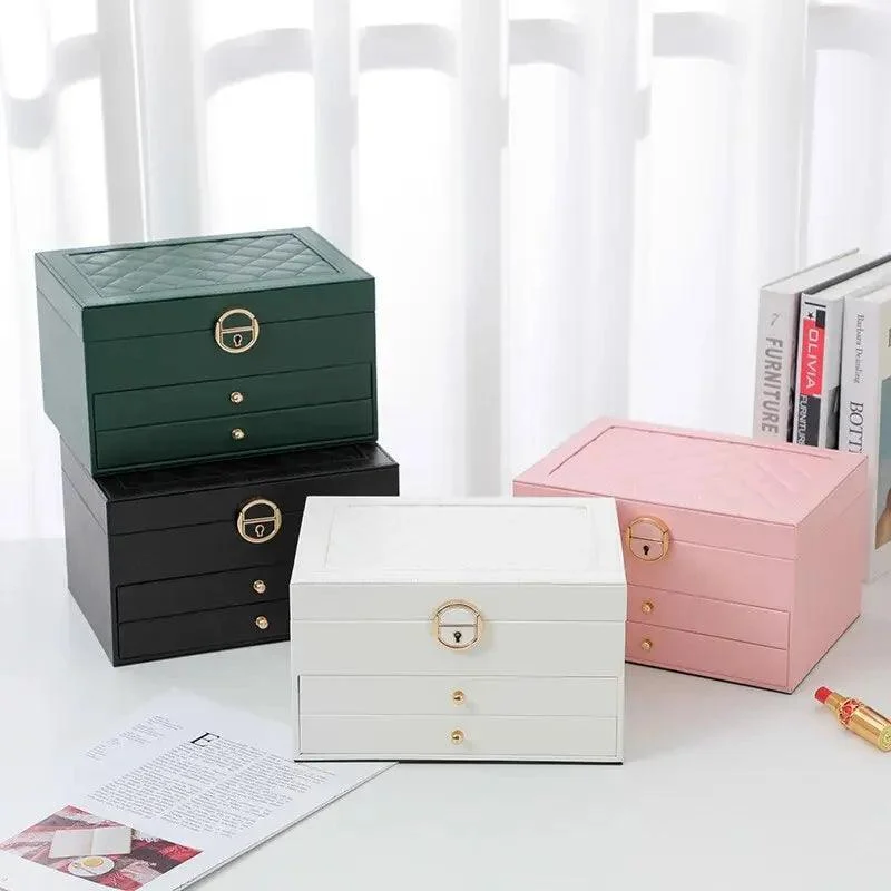 Large Jewelry Storage Box Multi Layer Organizer For Jewelry Necklace Earring Leather Jewellery Storage Packaging Display 6e36edfe 5f29 4cd2 A519 20a6e95692e5
