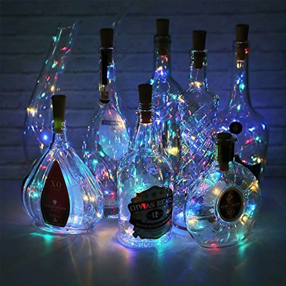 Led Bottle Light Cork Night Light DIY Decor - - #tag1#
