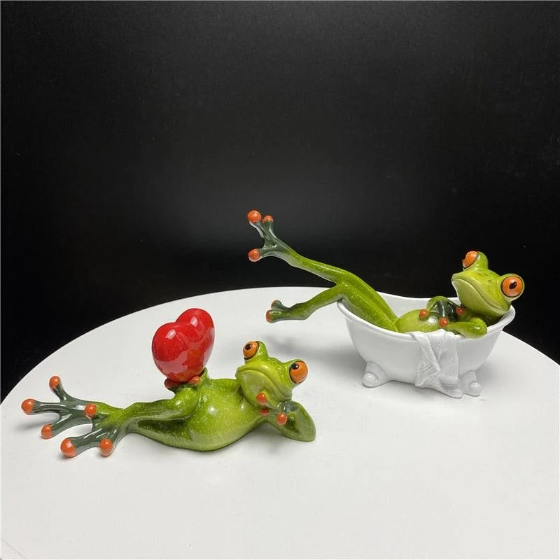 LeggyFrogFigurines-Homeko5 Leggy Frog Figurines - Homeko