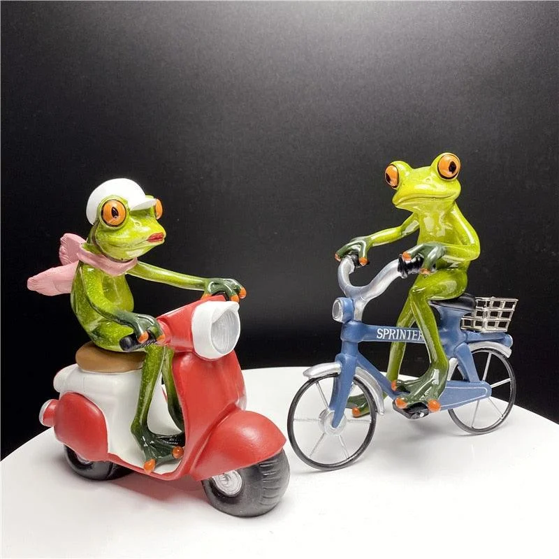 LeggyFrogFigurines-Homeko6 Leggy Frog Figurines - Homeko