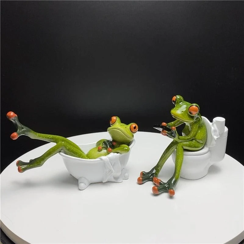 LeggyFrogFigurines-Homeko7 Leggy Frog Figurines - Homeko