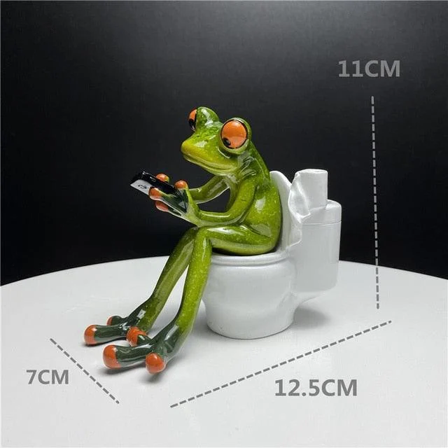 LeggyFrogFigurines-Homeko8 Leggy Frog Figurines - Homeko