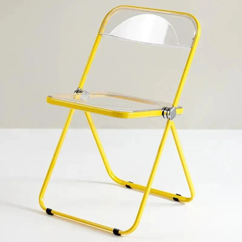 Lightweight Transparent Portable Folding Chair - - #tag1#