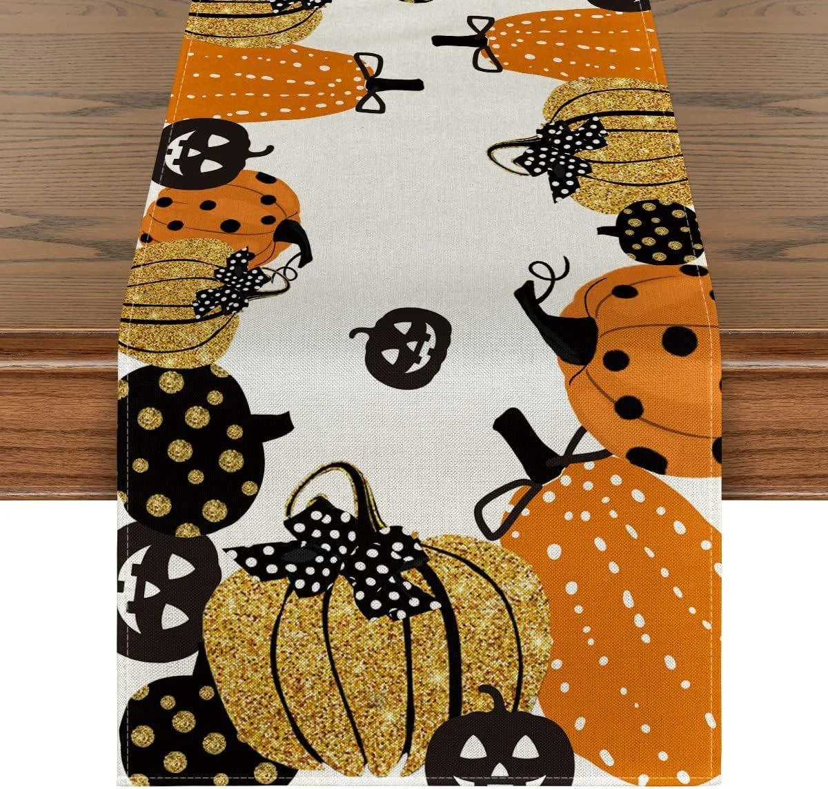 Linen_Halloween_Pumpkin_Home_Restaurant_Decoration_Table_Runner_-_-_tag1_-4303712 Linen Halloween Pumpkin Home Restaurant Decoration Table Runner - - #tag1#