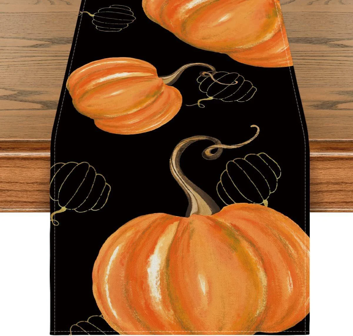 Linen_Halloween_Pumpkin_Home_Restaurant_Decoration_Table_Runner_-_-_tag1_-4303821 Linen Halloween Pumpkin Home Restaurant Decoration Table Runner - - #tag1#