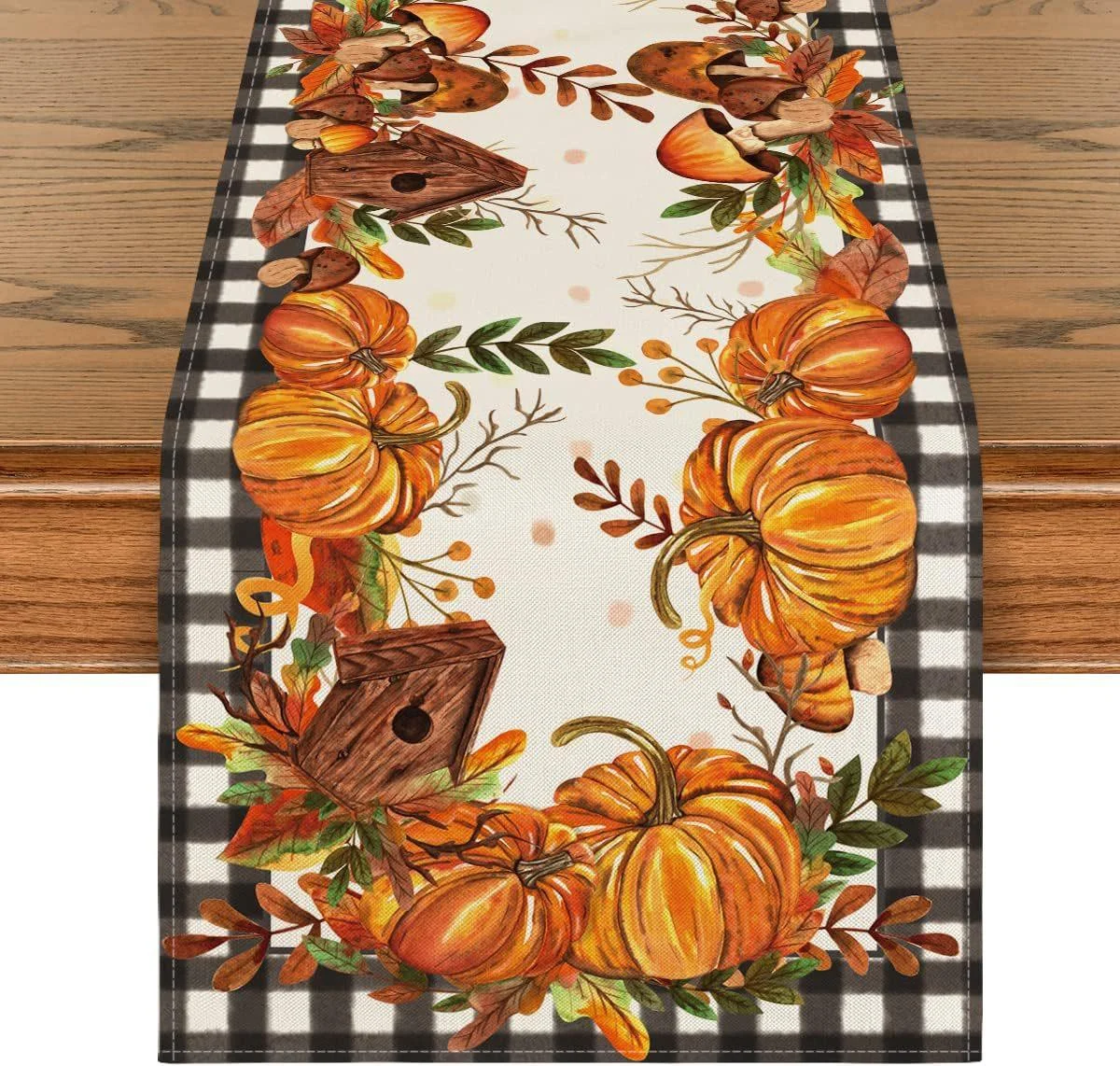 Linen_Halloween_Pumpkin_Home_Restaurant_Decoration_Table_Runner_-_-_tag1_-4303843 Linen Halloween Pumpkin Home Restaurant Decoration Table Runner - - #tag1#