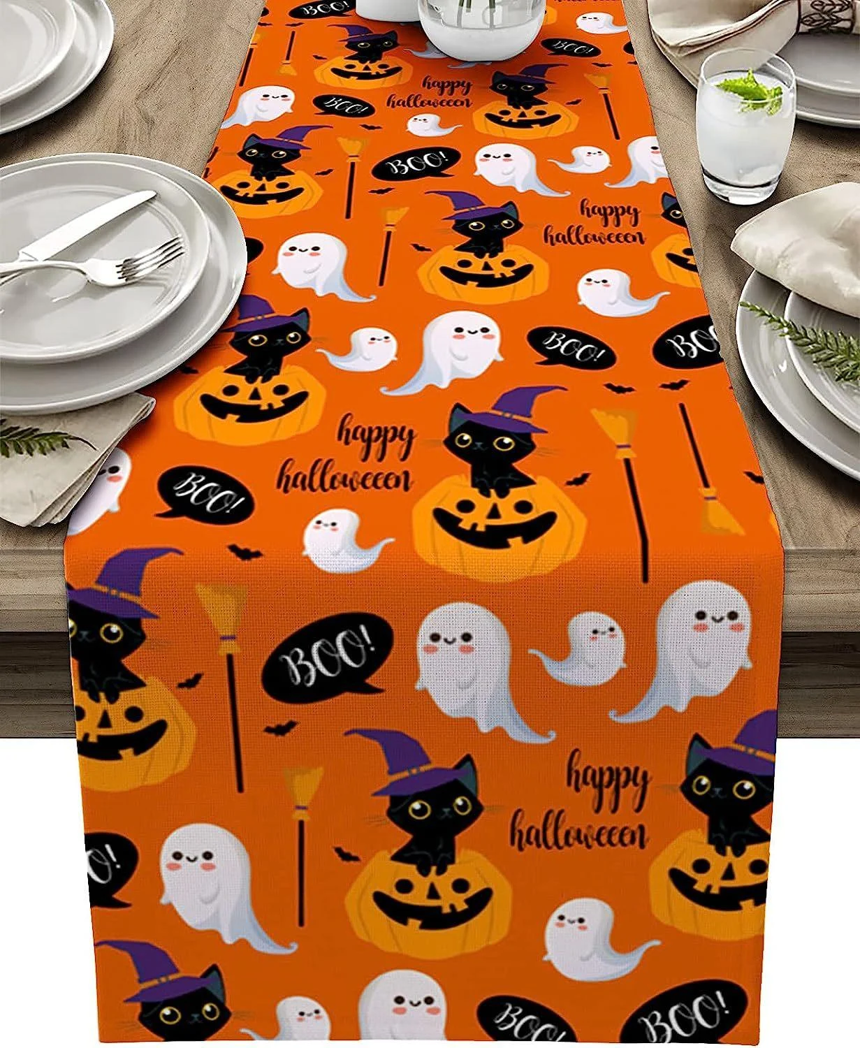 Linen_Halloween_Pumpkin_Home_Restaurant_Decoration_Table_Runner_-_-_tag1_-4303915 Linen Halloween Pumpkin Home Restaurant Decoration Table Runner - - #tag1#