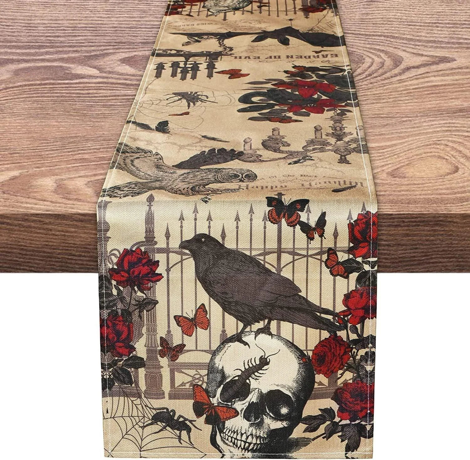 Linen_Halloween_Pumpkin_Home_Restaurant_Decoration_Table_Runner_-_-_tag1_-4303935 Linen Halloween Pumpkin Home Restaurant Decoration Table Runner - - #tag1#