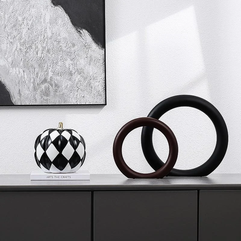 Living Room Wine Cabinet Ceramic Pumpkin Shape Decoration Ornaments -  - #tag1#