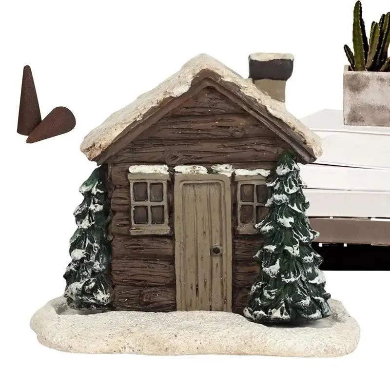 Log_Cabin_Incense_Burner_with_Smoking_Chimney_-_-4321127 Log Cabin Incense Burner with Smoking Chimney -