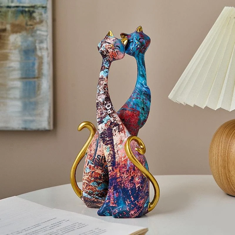 Long_Neck_Cats_Decoration_Figurines_-_-4321617 Long Neck Cats Decoration Figurines -