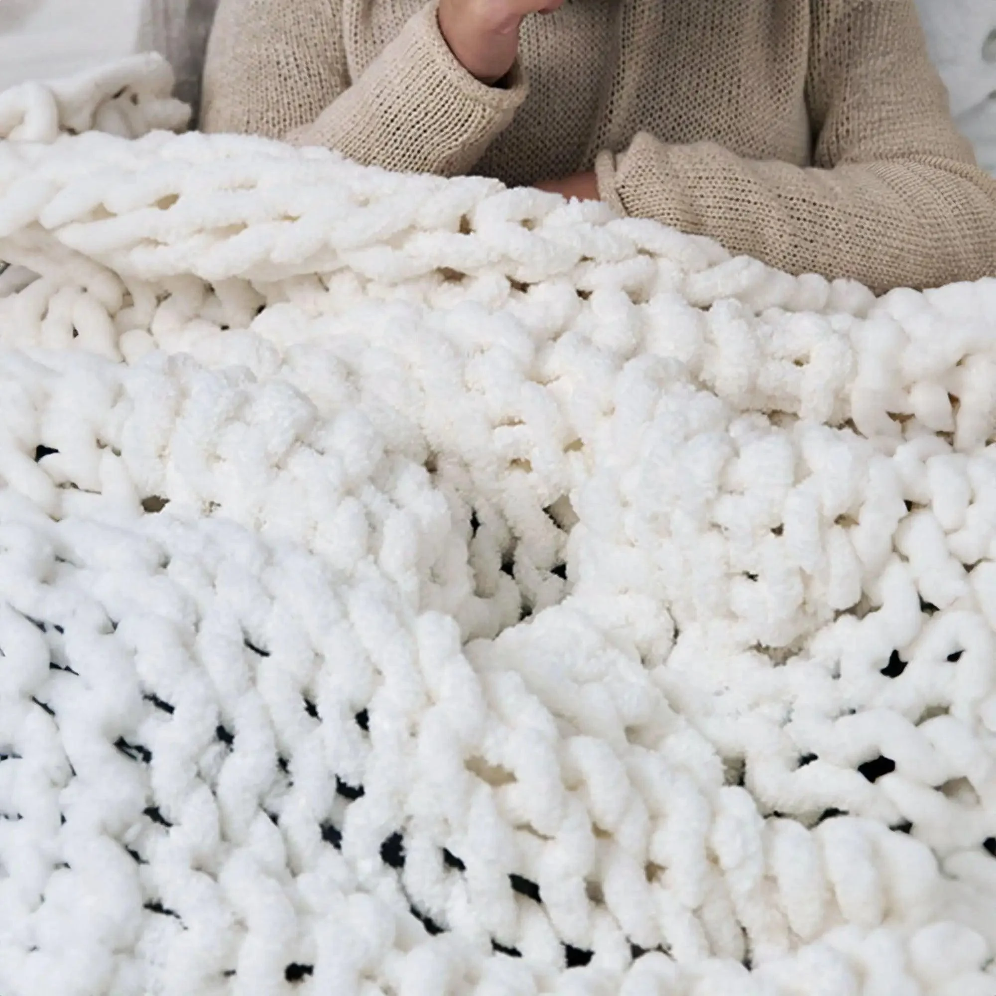 LooseKnitThrowBlanket-Homeko3 Loose Knit Throw Blanket - Homeko