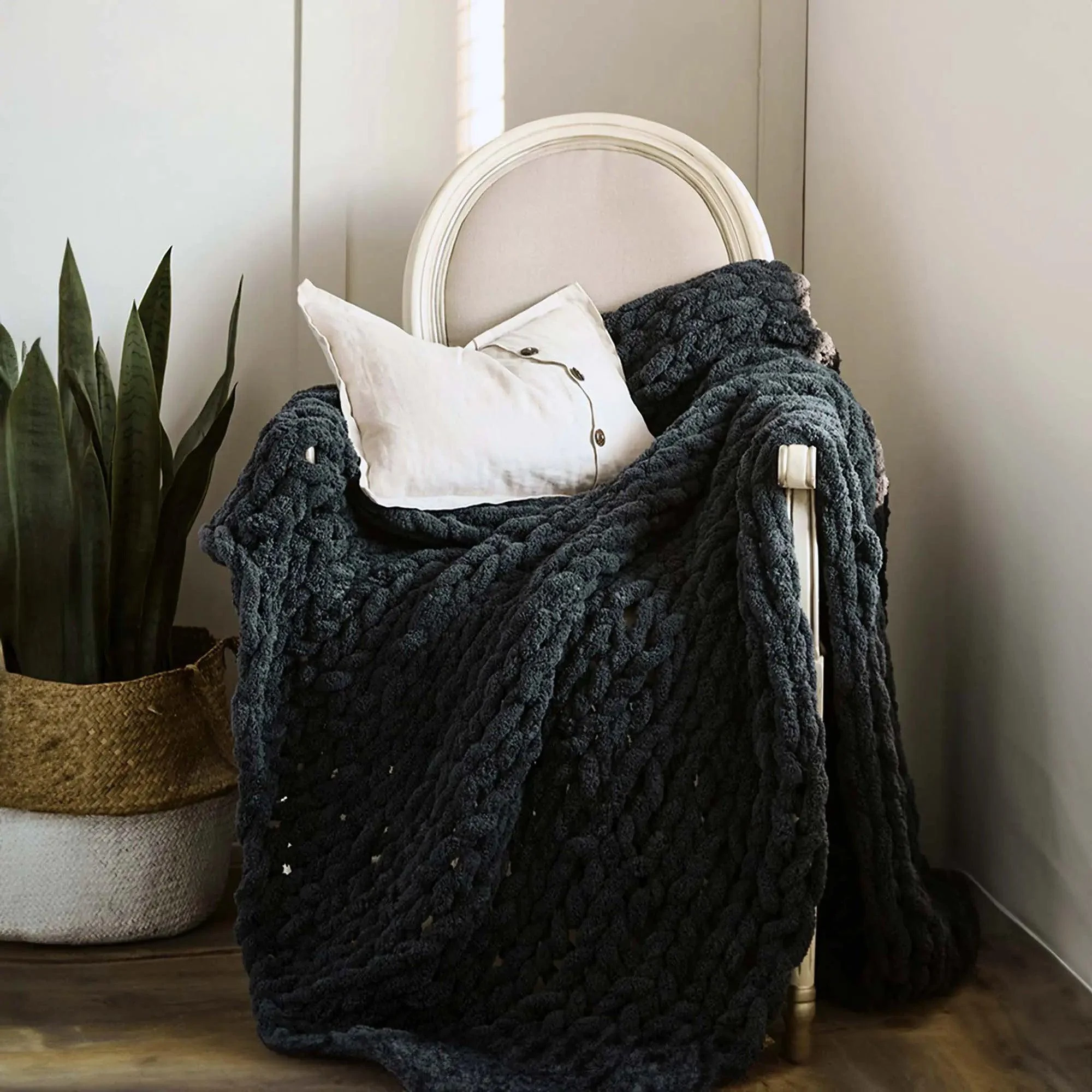 LooseKnitThrowBlanket-Homeko5 Loose Knit Throw Blanket - Homeko
