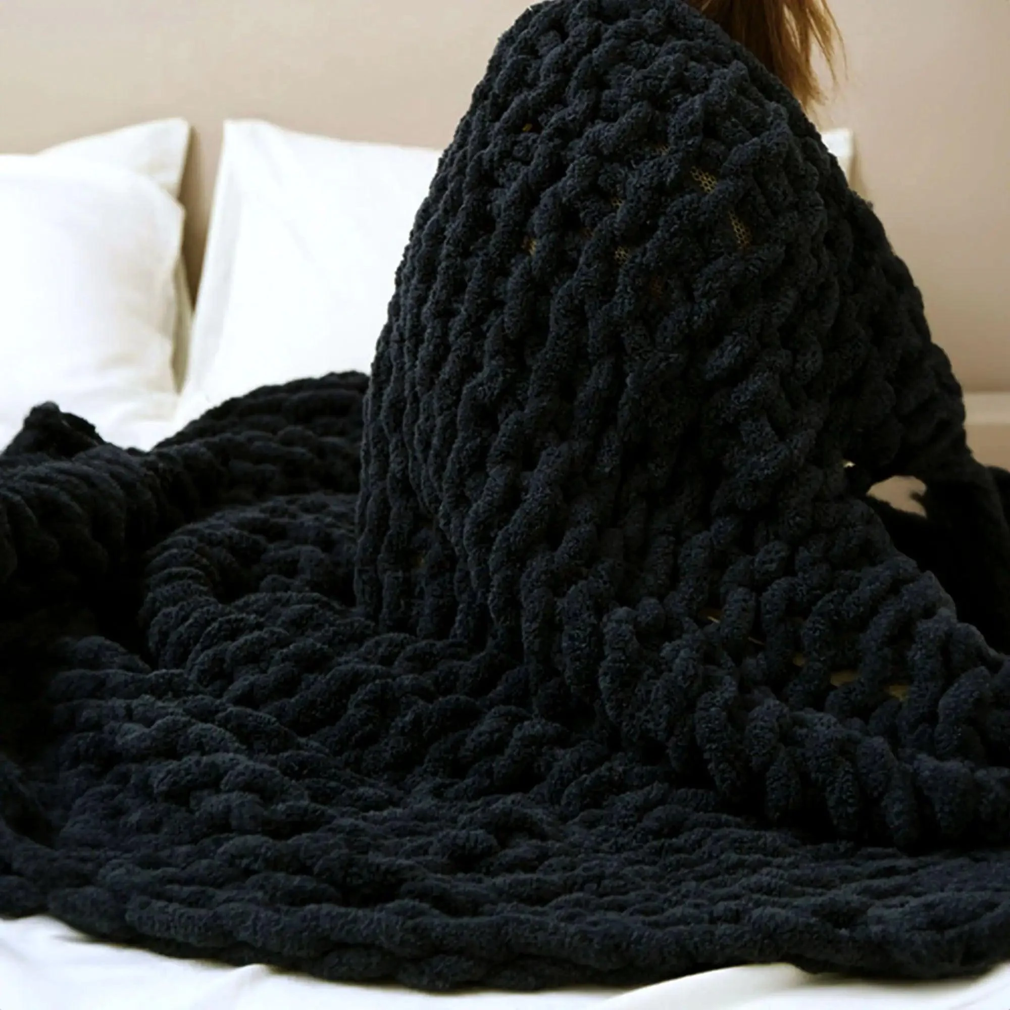 LooseKnitThrowBlanket-Homeko6 Loose Knit Throw Blanket - Homeko