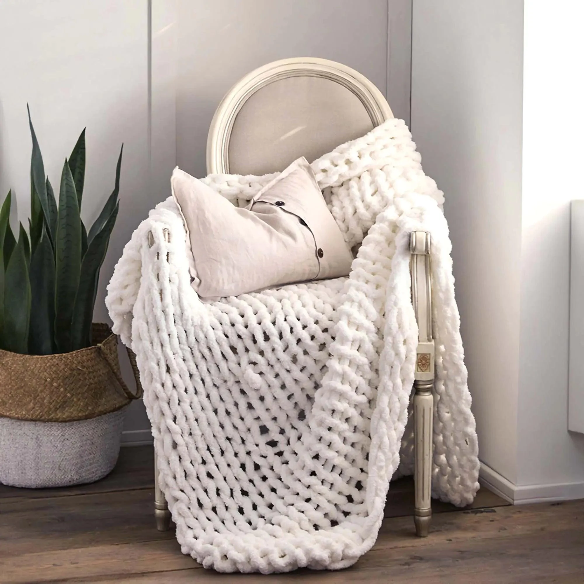 LooseKnitThrowBlanket-Homeko9 Loose Knit Throw Blanket - Homeko