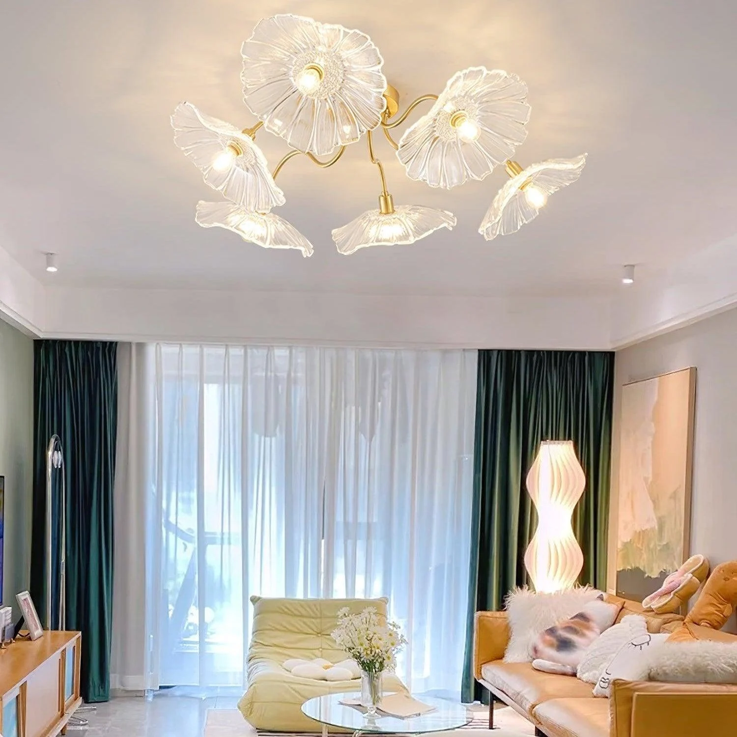 Lotus_Leaf_Glass_CeilingLamp_26 Lotus Leaf Glass Ceilinglamp 26