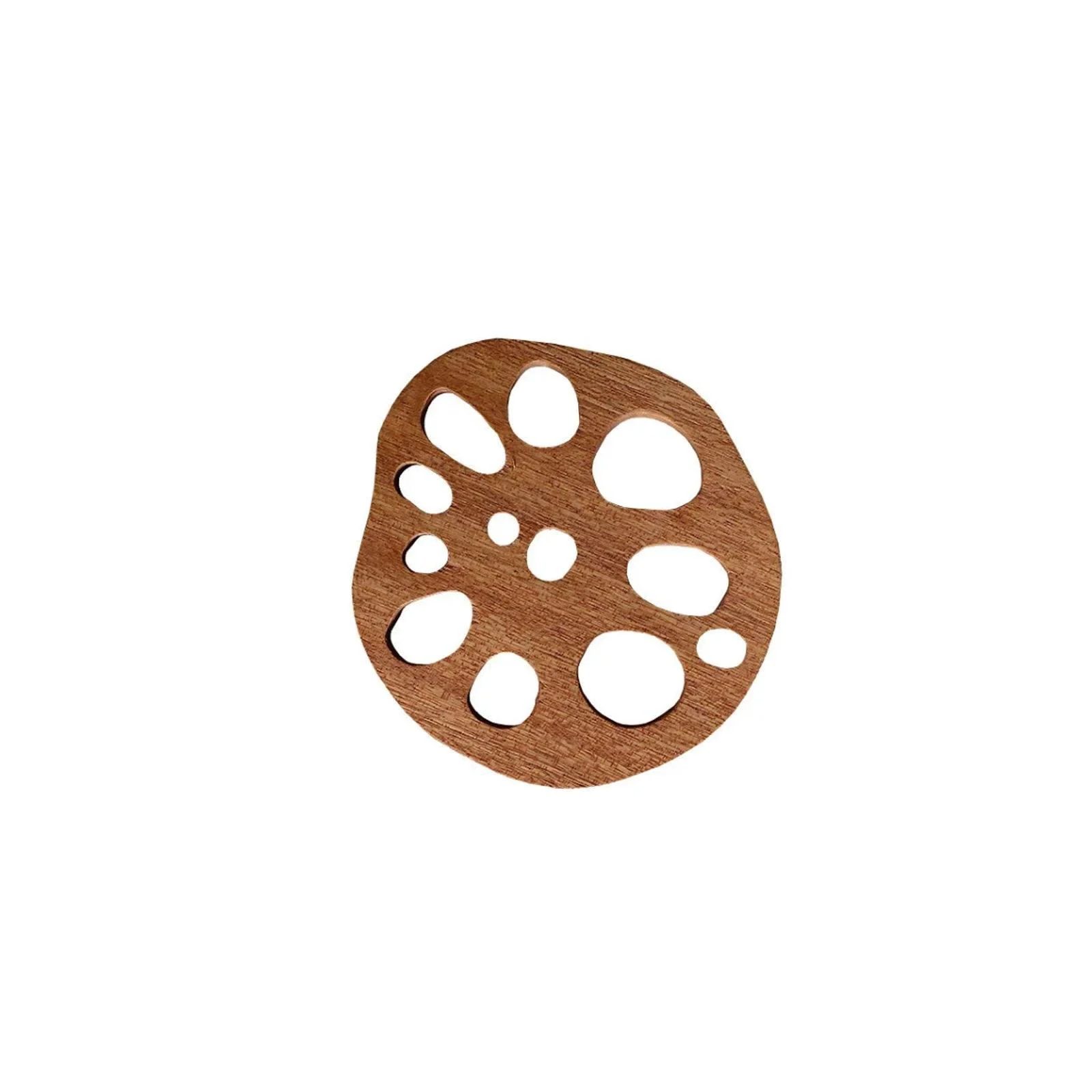 Lotus_Root_Wooden_Coaster_-_-4321873 Lotus Root Wooden Coaster -