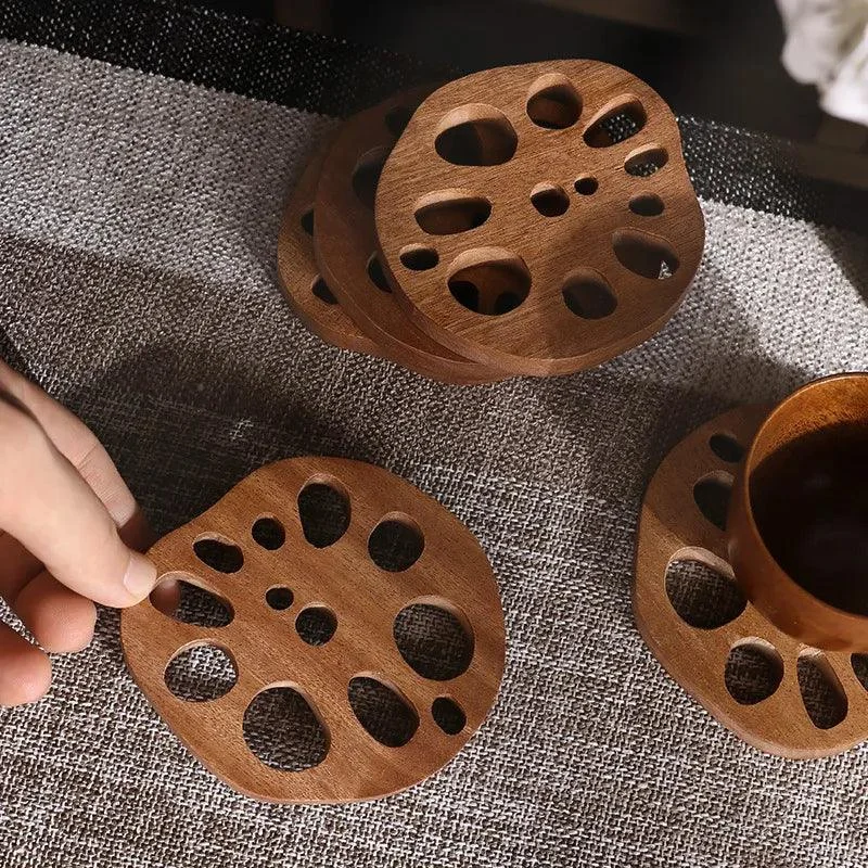 Lotus_Root_Wooden_Coaster_-_-4321880 Lotus Root Wooden Coaster -