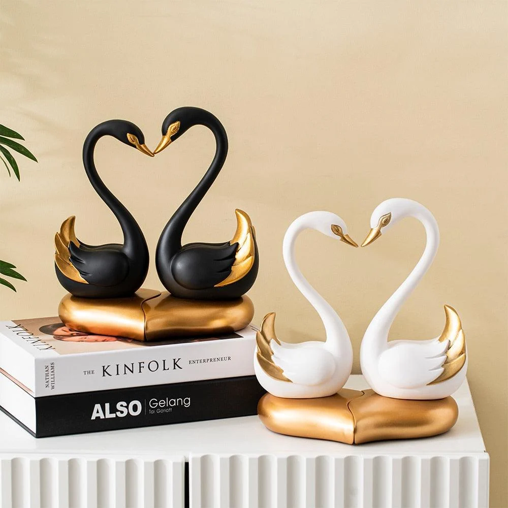 LoveSwansDecorativeFigurine-Homeko3 Love Swans Decorative Figurine - Homeko