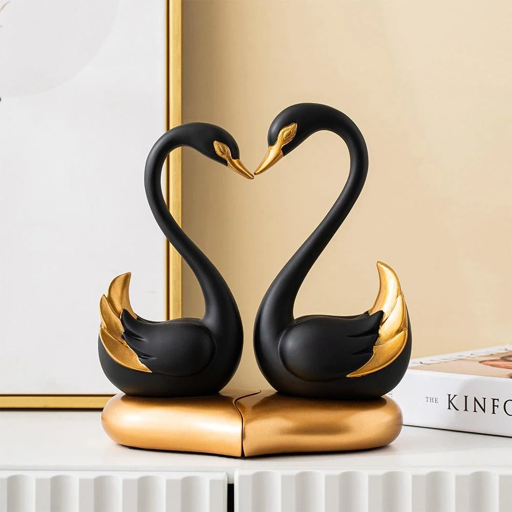 LoveSwansDecorativeFigurine-Homeko4 Love Swans Decorative Figurine - Homeko