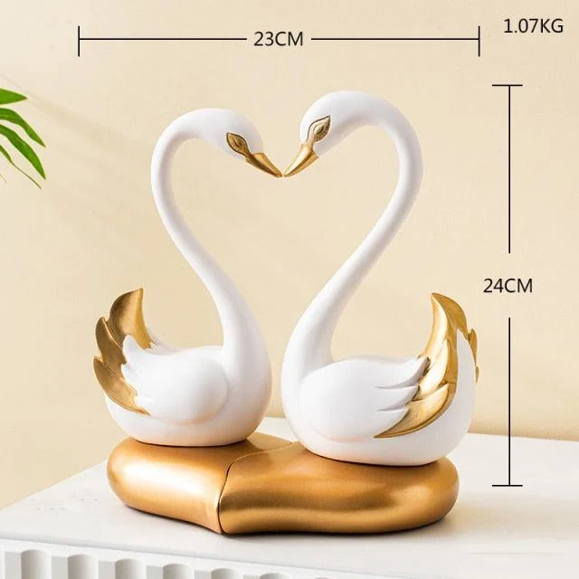 LoveSwansDecorativeFigurine-Homeko9 Love Swans Decorative Figurine - Homeko