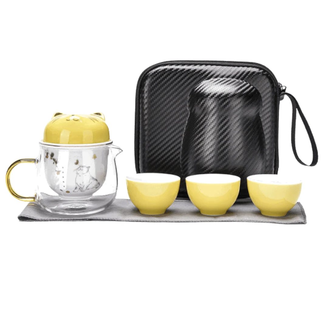 Lucky Cat Potable Tea Set -