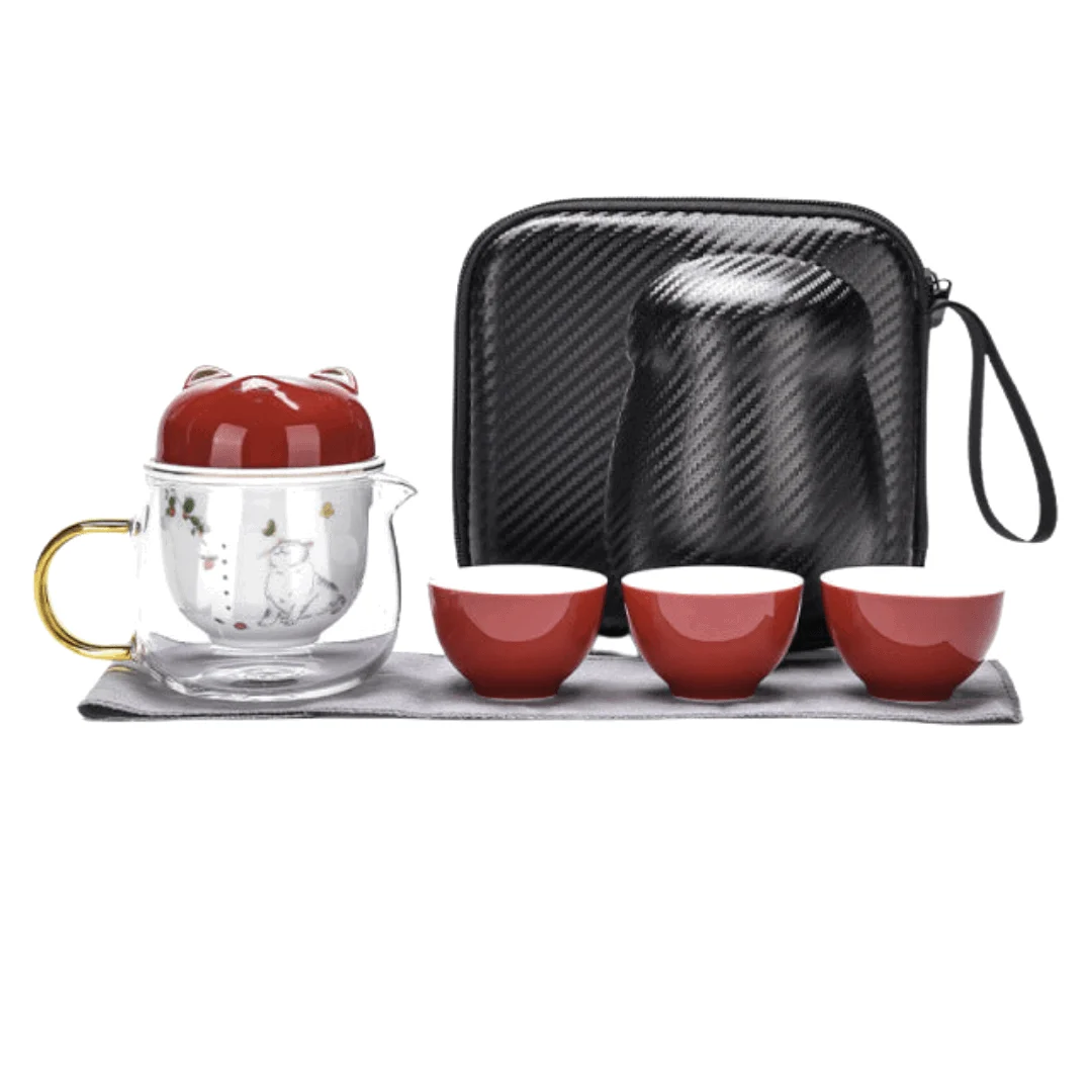 Lucky Cat Potable Tea Set -