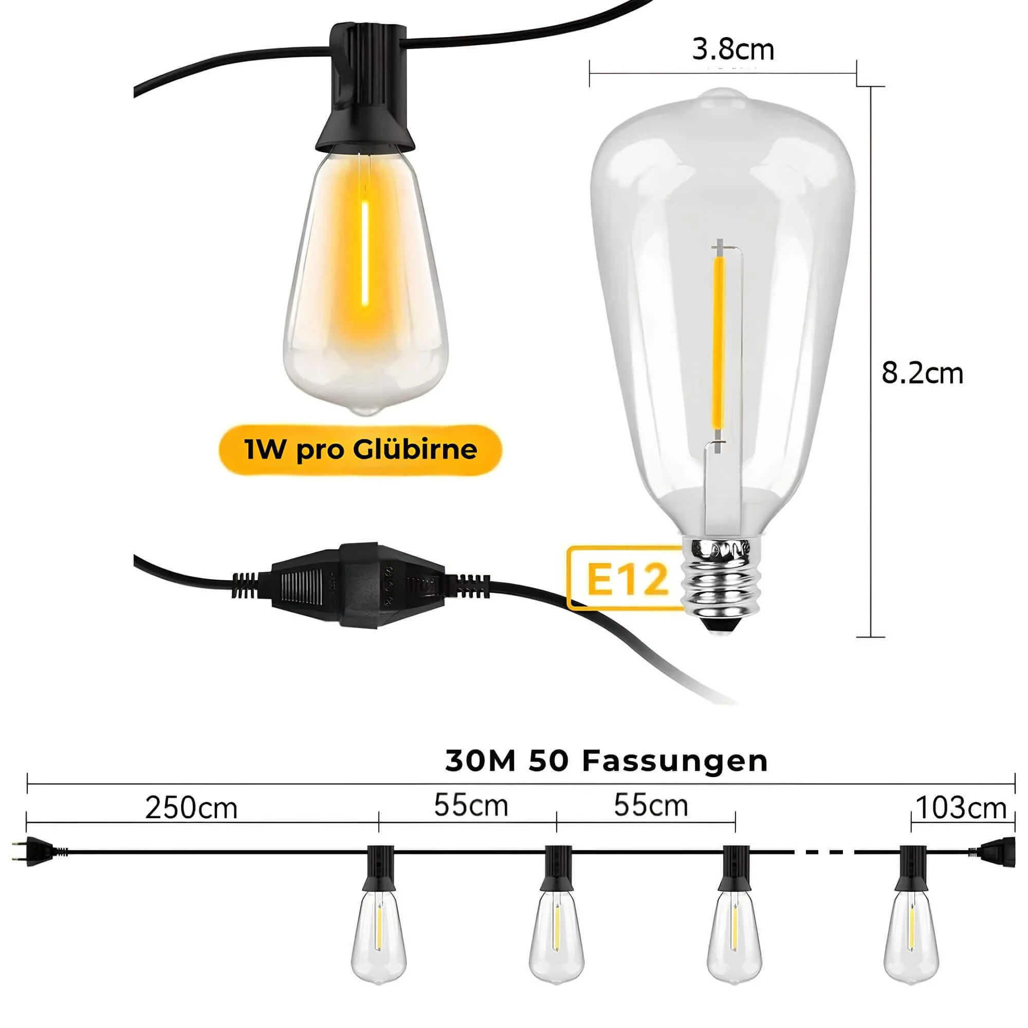 LumiRainWasserfesteLEDLichterkette-AussenbeleuchtungfurGartenTerrasseundBalkon30m Lumirainwasserfesteledlichterkette Aussenbeleuchtungfurgartenterrasseundbalkon30m