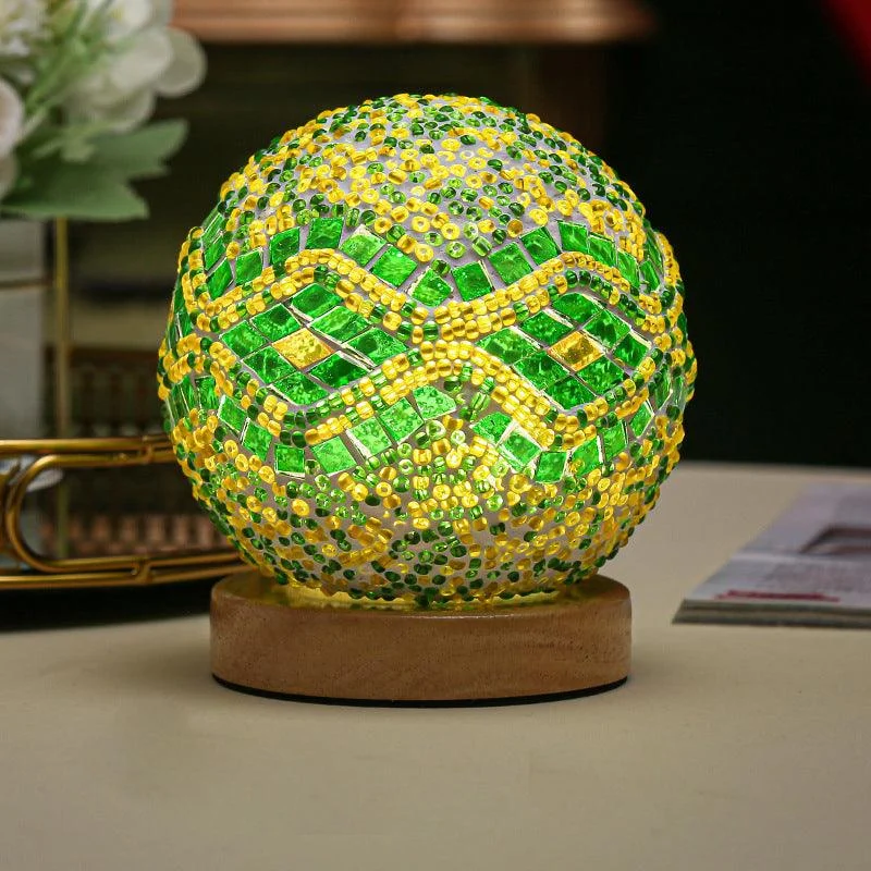 Luminara_-_Spherical_LED_Dimmable_Glass_Baroque_Table_Lamp_Mosaic_3.9_-_-_tag1_-4312048 Luminara - Spherical LED Dimmable Glass Baroque Table Lamp Mosaic 3.9" - - #tag1#