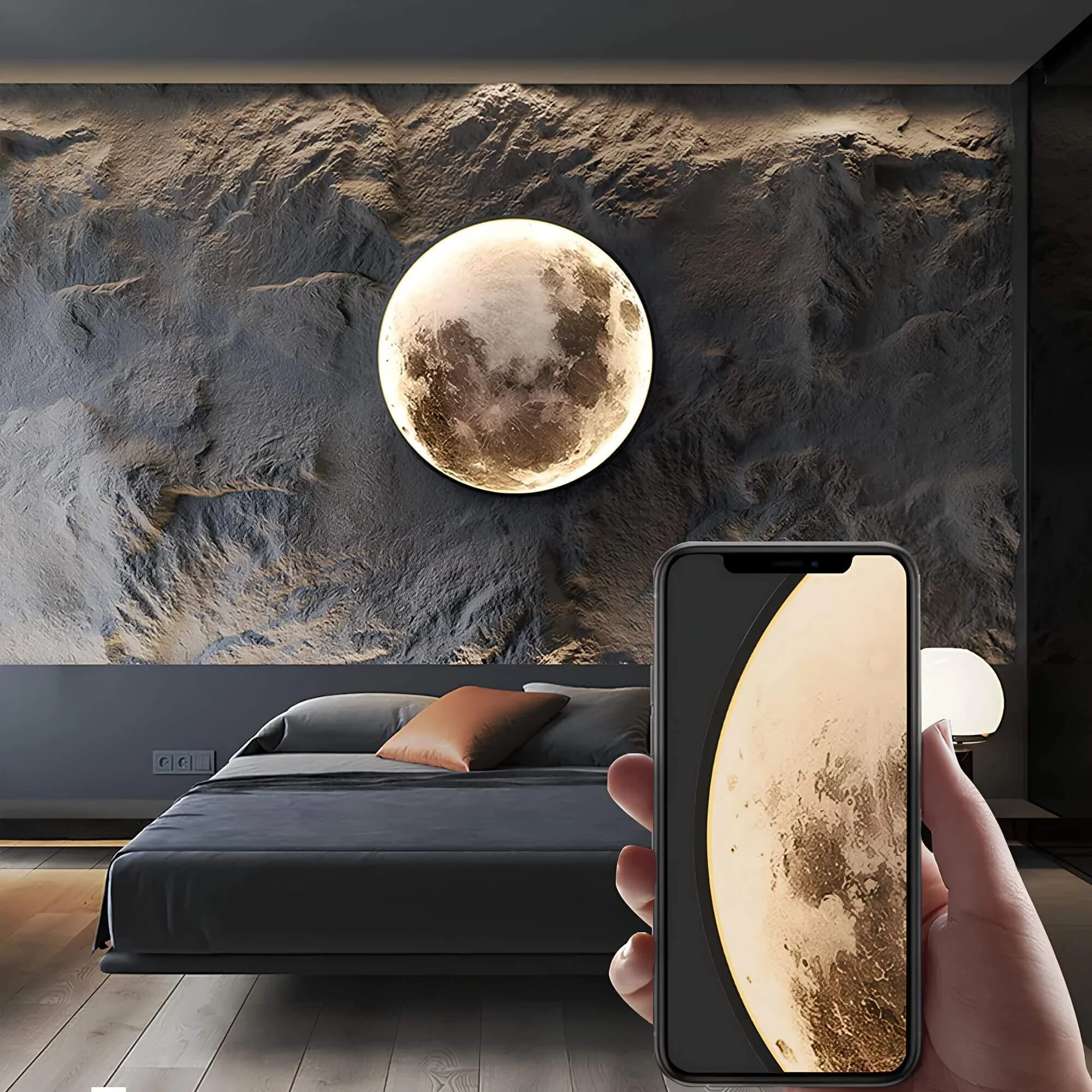 Lunalux Ledmondwandleuchtemitdimmer3