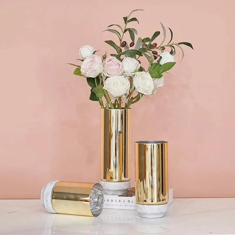 Luster_Gold_Glass_Vase_With_Marble_-_-4324152 Luster Gold Glass Vase With Marble -