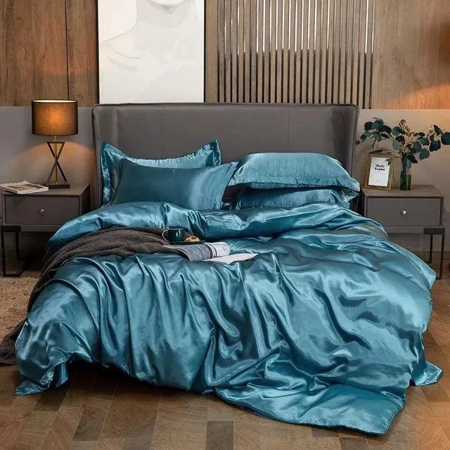 Luxurious_Silk_Bedding_Ensemble_Elegance_in_Every_Thread_-_-4324231 Luxurious Silk Bedding Ensemble: Elegance in Every Thread -