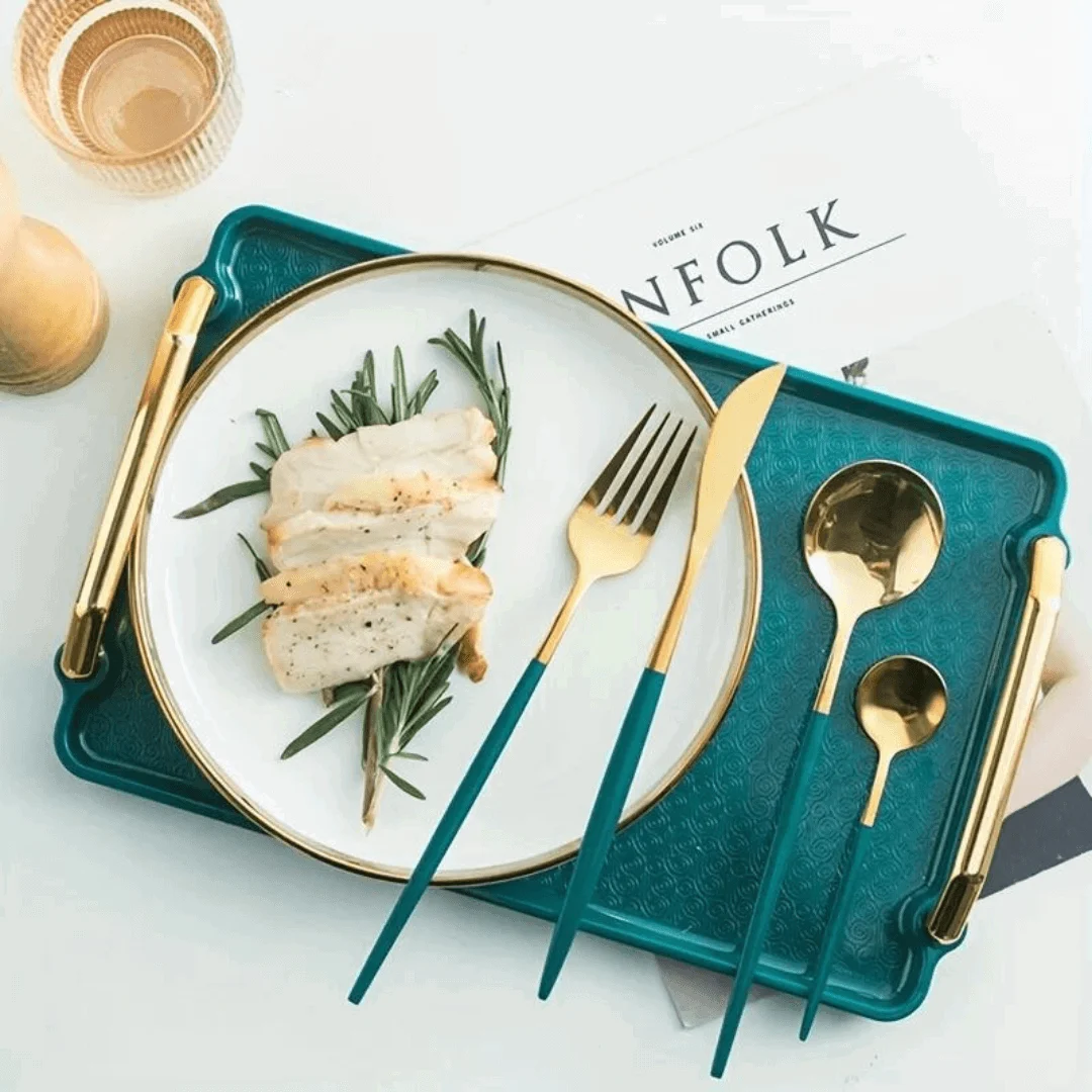 Luxury_Cutlery_Set_-_24_Pieces_-_Gold-colored_Stainless_Steel_-_Knife_Fork_Spoon_-_Kitchen_Supplies_-_-_tag1_-4319416 Luxury Cutlery Set - 24 Pieces - Gold-colored Stainless Steel - Knife, Fork, Spoon - Kitchen Supplies - - #tag1#