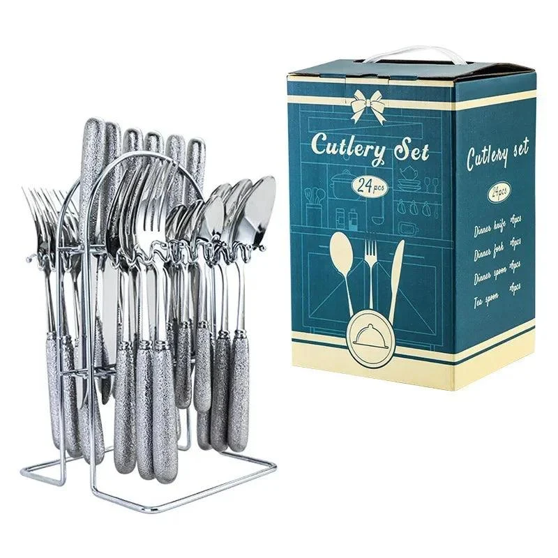 Luxury_Cutlery_Set_-_Stainless_Steel_-_Silver-Gold_-_Knives_Forks_Spoons_Teaspoons_-_-_tag1_-4319590 Luxury Cutlery Set - Stainless Steel - Silver/Gold - Knives, Forks, Spoons, Teaspoons - - #tag1#