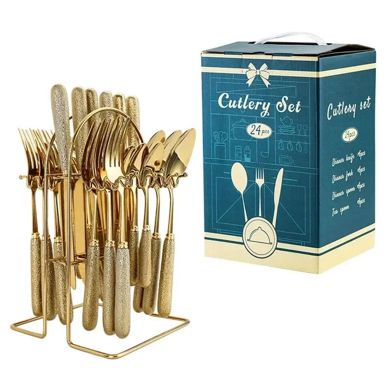 Luxury_Cutlery_Set_-_Stainless_Steel_24_Pieces_-_-_tag1_-4319624 Luxury Cutlery Set - Stainless Steel 24 Pieces - - #tag1#