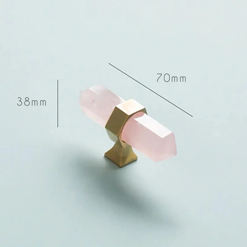 Luxury Natural Crystal Cabinet Handle - - #tag1#