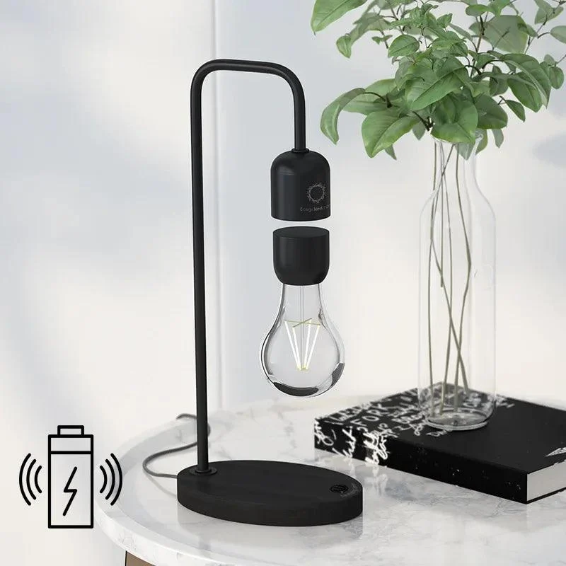 Magnetische-Zwevende-Zwevende-Draadloze-Led-Gloeilamp-Met-Draadloze-Oplader-Voor-Bureaulamp-Huiskamer-Kantoordecor-Uniek-Cadeau Magnetische Zwevende Zwevende Draadloze Led Gloeilamp Met Draadloze Oplader Voor Bureaulamp Huiskamer Kantoordecor Uniek Cadeau