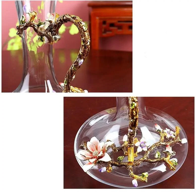 Maharaja_Hand_Blown_Wine_Goblets_Decanter_-_-4328181 Maharaja Hand Blown Wine Goblets & Decanter -